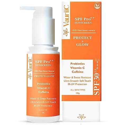 VauriiC Sunscreen Lotion SPF-30 PA+++ 100 ml | For Broad Spectrum | UVA ...