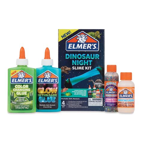 Buy Elmer’s Glue Slime Kit, Dinosaur Night, Makes Color Changing and ...