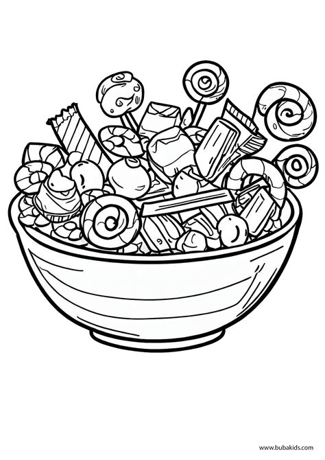 Free Coloring Pages For Kids Candy