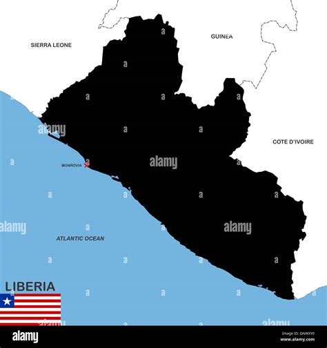 Liberia map hi-res stock photography and images - Alamy