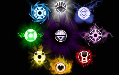 Colorful Lanterns: A Stunning HD Wallpaper of the Green Lantern Corps