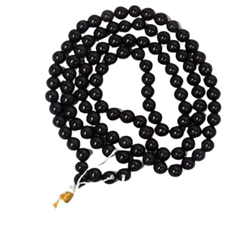 Buy Rare-GEMS 108 +1 Beads of Black Hakik Mala Kaali Original Certified ...