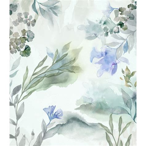 Water Colors Look Floral Wallpaper | Life n Colors