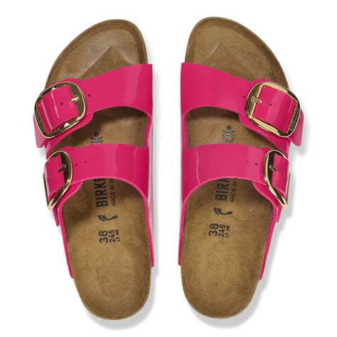 Buy Pink Arizona Big Buckle Birko-Flor Patent Online in India - BIRKENSTOCK