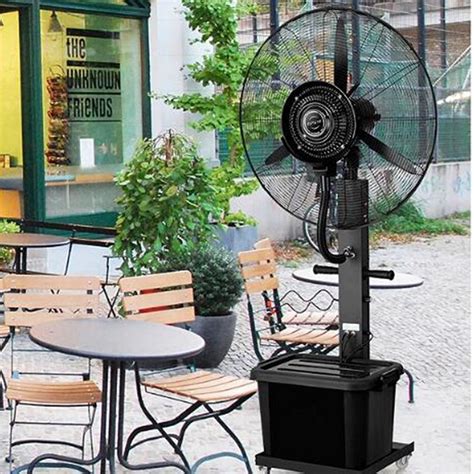 Outdoor Pedestal Fans Industrial NEW Outdoor Misting Oscillating
