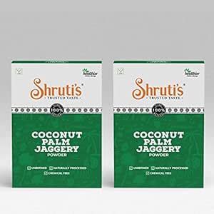 SHRUTI'S Coconut Palm Jaggery Powder / Palm Sugar 100Grams Pack (Pack ...