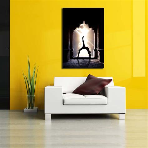 Yoga Canvas Painting Synthetic Frame – ArtzFolio.com