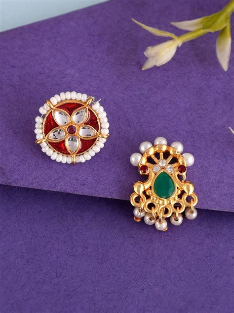 Marathi Nose Pins - Buy Maharashtrian Nose Ring Online in India ...