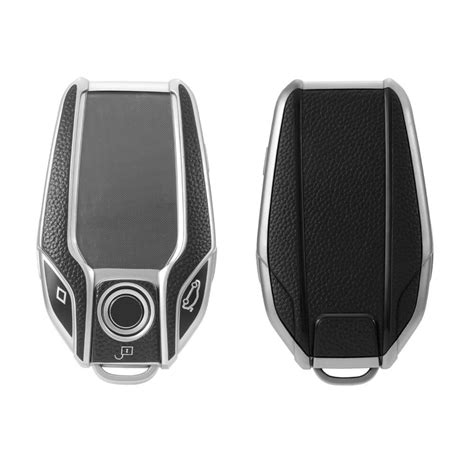 Keyzone Leather TPU Key Cover Compatible for BMW X Series LCD Display