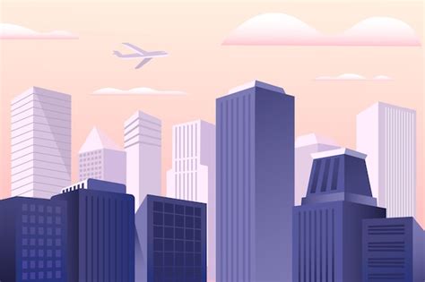 Urban city background for video conferencing | Free Vector