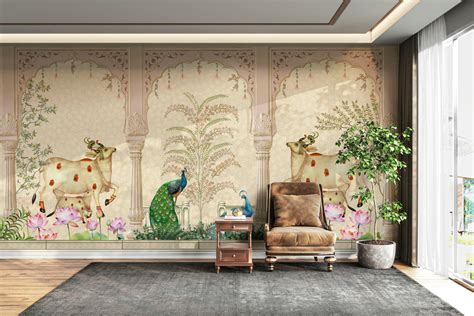 Royal Indian Courtyard Wallpaper