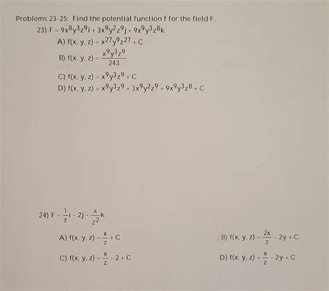 Image result for How to Find Potential Function