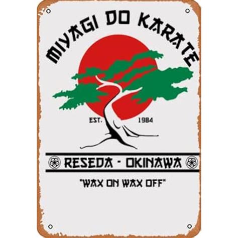 Vintage Tin Signs Miyagi Do Karate Kid Mr. Miyagi | Ubuy India