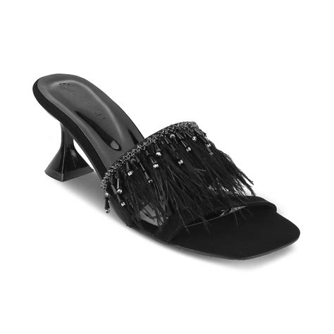 VICTORIA- BLACK BLOCK HEELS – Crimzon