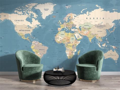 World Map Wall Mural 的图像结果