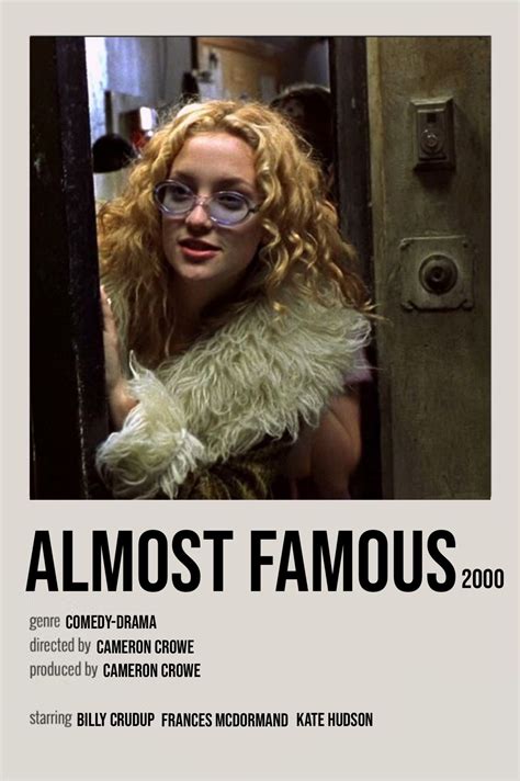 almost famous film poster | Indie movies, Film posters minimalist ...