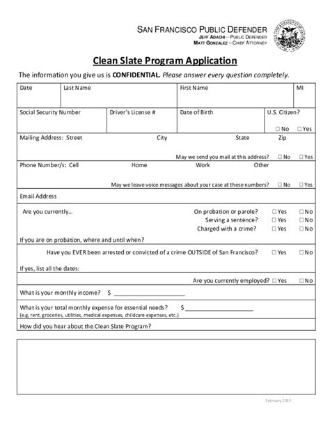 2013-2026 Form CA Clean Slate Program Application - San Francisco ...