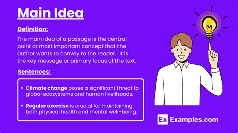 Image result for Topic and Main Idea Examples