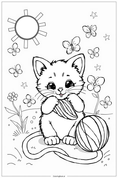Kitten Coloring Page Crayola