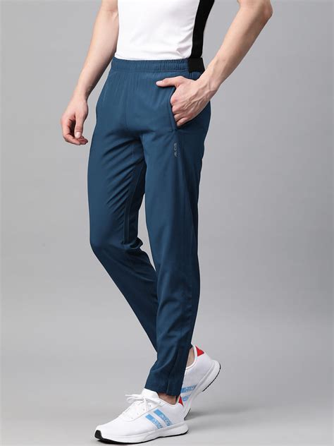 Alcis Men Dry Tech Slim Fit Sports Track Pants with Reflective Detail ...