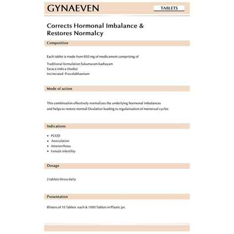 AVN Gynaeven Tablets (100 Tablets) – Uniherbs India