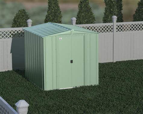 Buy Arrow Classic Steel Storage Shed, 6x7, Sage Green Online at Lowest ...