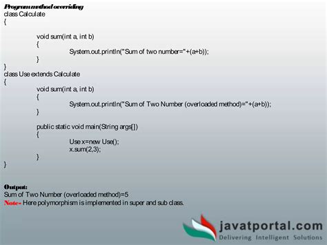 Image result for Method Overloading and Method Overriding in Polymorphism