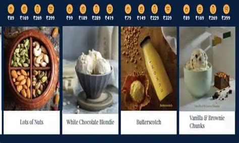 Menu at Dumont Creamery, Hyderabad, 1-4-45/1