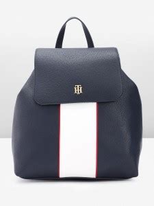 TOMMY HILFIGER Women Colourblocked Backpack 30 L Backpack Navy Blue ...