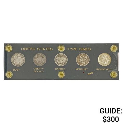 [5]1836-1964 United States Type Dimes