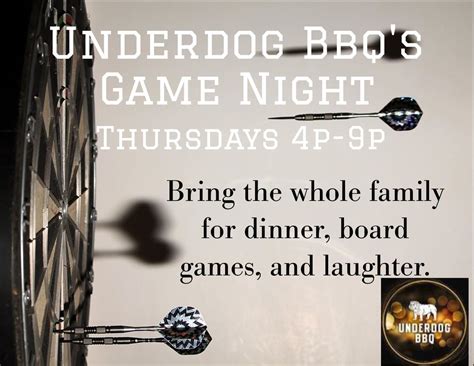 Game Night Underdog BBQ, 2714 West 8th Street, Erie, PA, United States ...