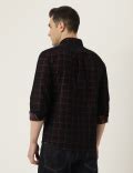 Buy Pure Cotton Check Button Down Collar Shirt at Marks & Spencer