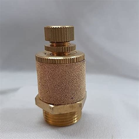 Mercury Pneumatic Brass Silencer With Flow Control Valve Size: 1/2 ...