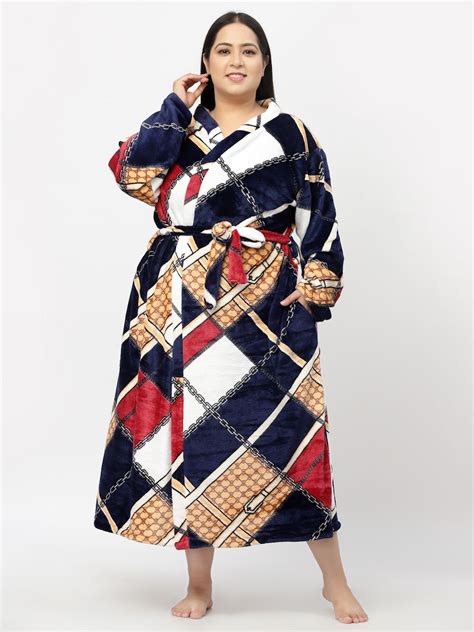 Klotthe Women MultiColor Printed Bath Robe With Belt – KLOTTHE®