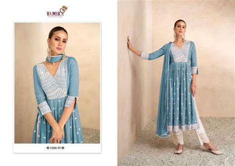 Vamika Aadhira Vol 4 Light Color Kurti With Bottom Dupatta