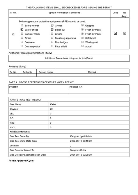 Paut 005 a - THE FOLLOWING ITEMS SHALL BE CHECKED BEFORE ISSUING THE ...