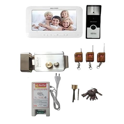 NAVKAR SYSTEMS Electronic Door Lock+ WiFi Power Supply + 3 Remotes with ...