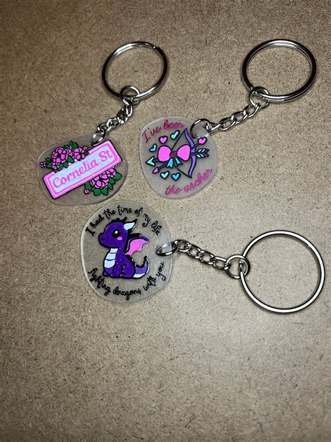 Custom Shrinky Dink Keychain - Etsy