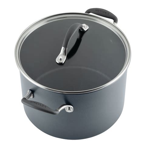8-Quart Pot: ScratchDefense Nonstick Stockpot with Lid | Circulon