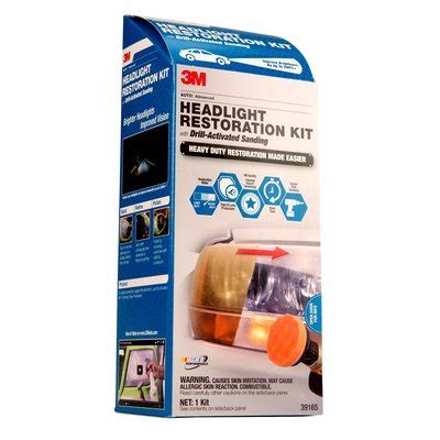 3M Heavy Duty Headlight Restoration Kit with Quick Clear Coat, 39175 ...