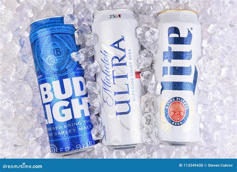 Bud Light, Michelob Ultra, Miller Lite Editorial Stock Photo - Image of ...