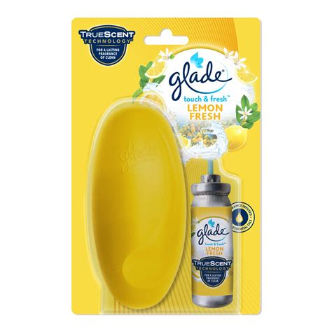 Glade Touch & Fresh Aerosol Air Freshener for Bathroom, Lemon Fresh ...