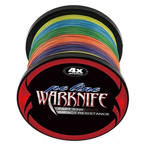 Warknife 4 Stands Super Strong Braided Fishing Line Tensile Strength ...