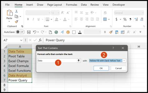 Image result for Excel Text That Contains Conditional Formatting