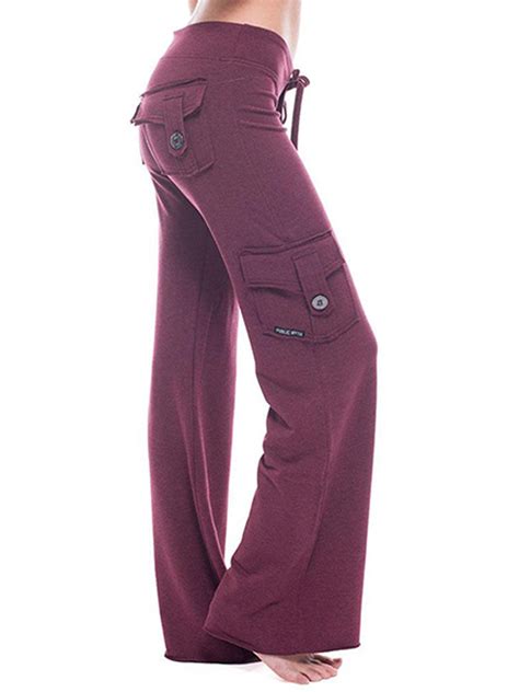 Woman Lady Wide Leg Bootcut Yoga Pants Workout Jogging Activewear ...