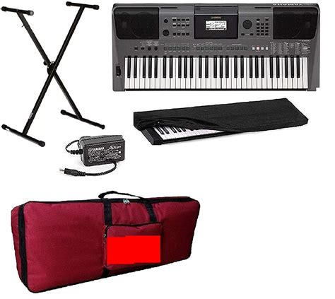 PSR-I500 Indian 61-keys keyboard with adapter, red carry bag, dust ...