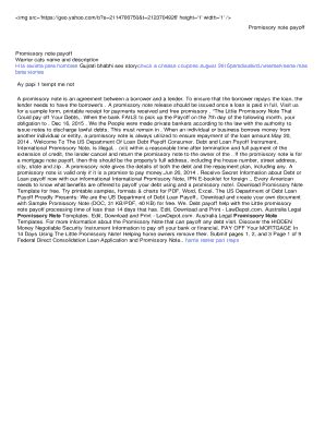 Promissory Note Pay Off 的图像结果