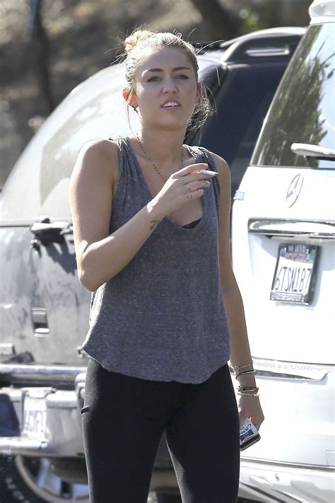 Miley Cyrus Smoking in Toluca Lake – HawtCelebs