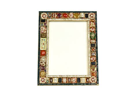 Ornate Gemstone Picture Frame | Luxury Jeweled Photo Decor – MS Kundan ...
