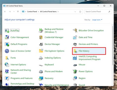 File History Set Up 的图像结果